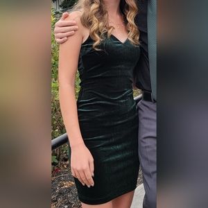 Emerald green homecoming dress